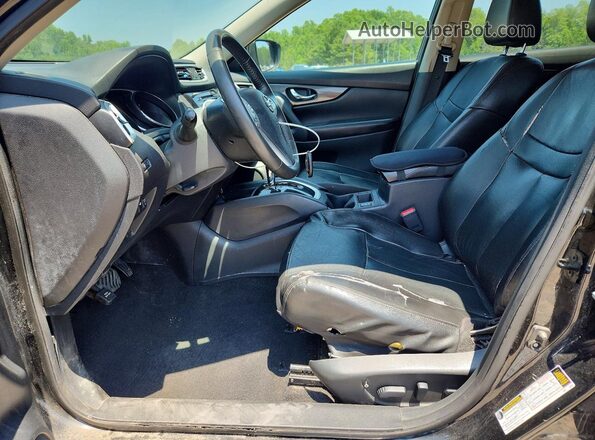 5N1AT2MT0GC874056 2016 NISSAN ROGUE Black წინა სალონის ხედი