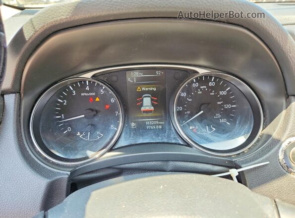 5N1AT2MT0GC874056 2016 NISSAN ROGUE Black ხელსაწყოთა პანელის ხედი