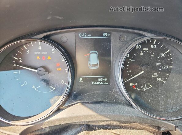 5N1AT2MT0HC738284 2017 NISSAN ROGUE Black ხელსაწყოთა პანელის ხედი