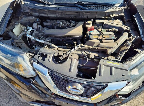 5N1AT2MT0HC738284 2017 NISSAN ROGUE Black უკანა სალონის ხედი