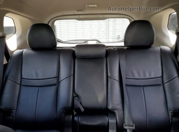 5N1AT2MT0JC775258 2018 NISSAN ROGUE Black უკანა სავარძლების ხედი
