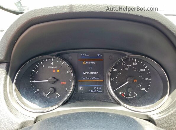 5N1AT2MT0JC775258 2018 NISSAN ROGUE Black ხელსაწყოთა პანელის ხედი