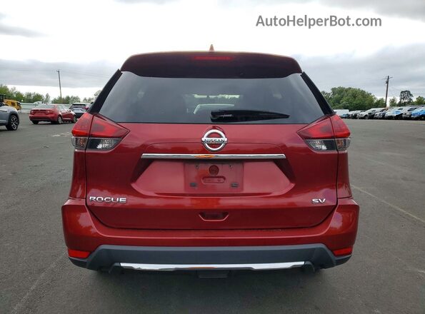 5N1AT2MT0JC823583 2018 NISSAN ROGUE Red Вид ззаду
