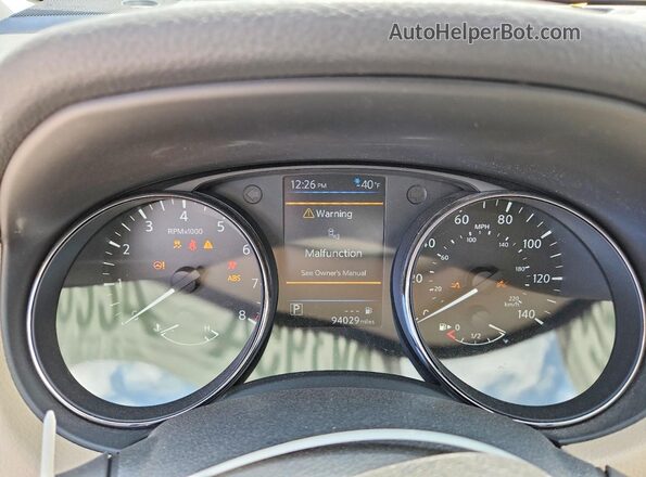 5N1AT2MT0LC735958 2020 NISSAN ROGUE White ხელსაწყოთა პანელის ხედი