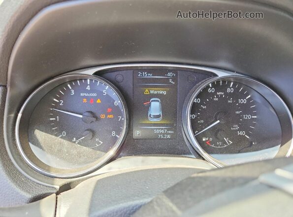 5N1AT2MT1GC760583 2016 NISSAN ROGUE Gray Instrument cluster view