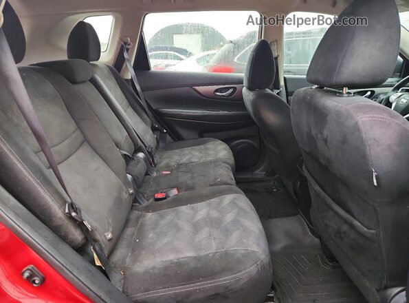 5N1AT2MT1GC824895 2016 NISSAN ROGUE Red Widok tylnych siedzeń