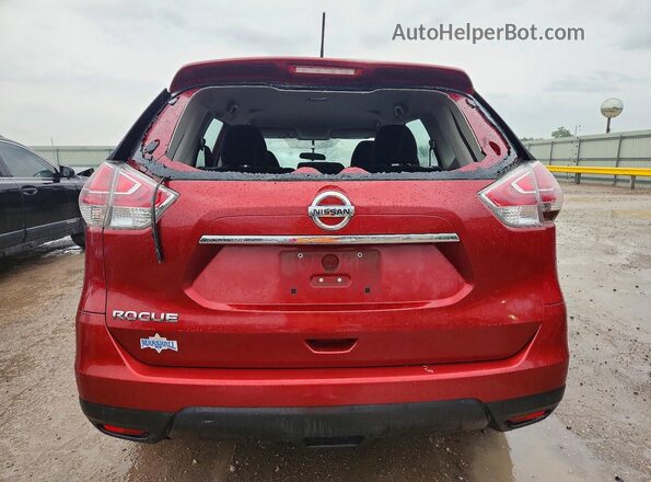5N1AT2MT1GC824895 2016 NISSAN ROGUE Red Widok z tyłu