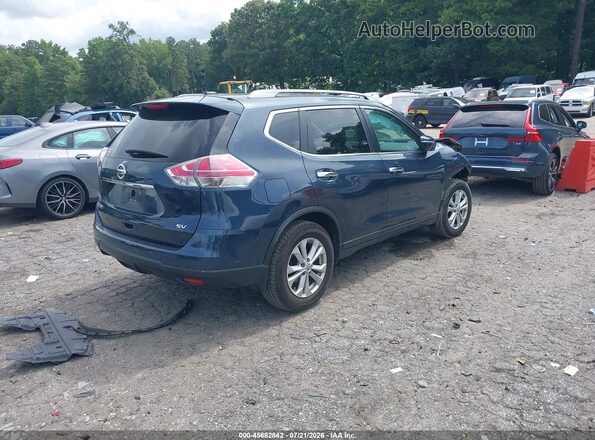 5N1AT2MT1GC847139 2016 NISSAN ROGUE Синий Задняя правая четверть