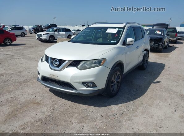 5N1AT2MT1GC915097 2016 NISSAN ROGUE White Vista tres cuartos delantera izquierda
