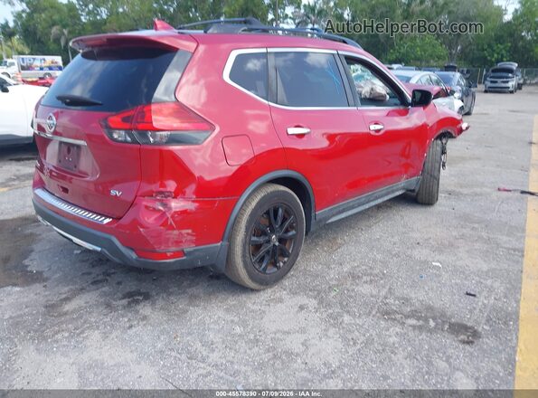5N1AT2MT1HC804602 2017 NISSAN ROGUE Red Trasero derecho