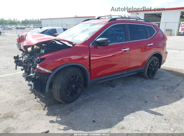 5N1AT2MT1HC804602 2017 NISSAN ROGUE Red Vista tres cuartos delantera izquierda