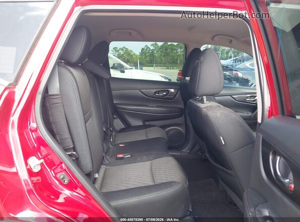 5N1AT2MT1HC804602 2017 NISSAN ROGUE Red Vista de la etiqueta del VIN