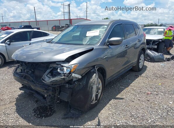 5N1AT2MT1JC710578 2018 NISSAN ROGUE Gray Առջևի ձախ երեք քառորդ տեսարան