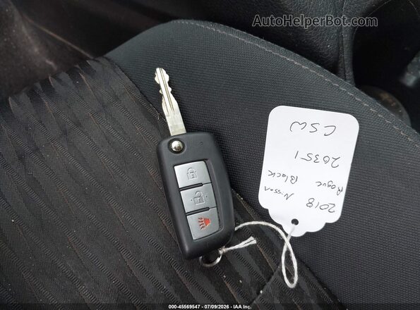5N1AT2MT1JC720351 2018 NISSAN ROGUE Black Widok deski rozdzielczej