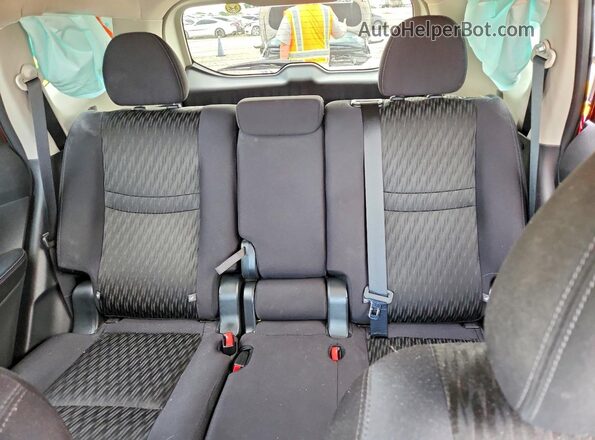 5N1AT2MT1KC774301 2019 NISSAN ROGUE Burgundy Հետևի նստատեղերի տեսք