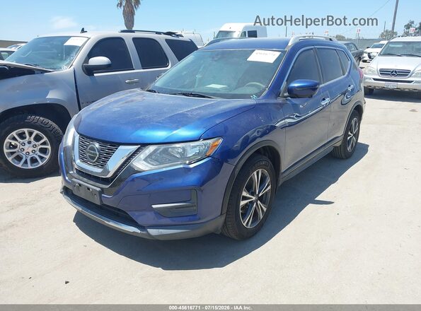 5N1AT2MT1KC788845 2019 NISSAN ROGUE Blue Przód lewy
