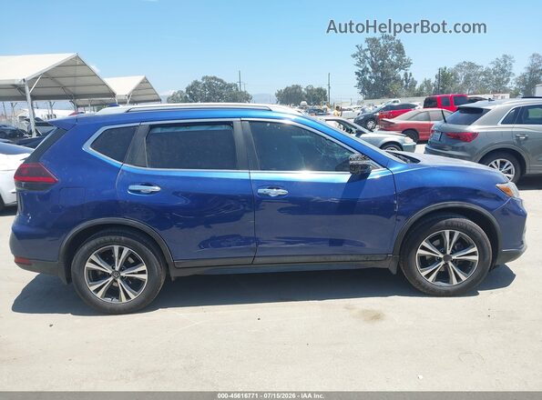 5N1AT2MT1KC788845 2019 NISSAN ROGUE Blue Widok wnętrza z tyłu