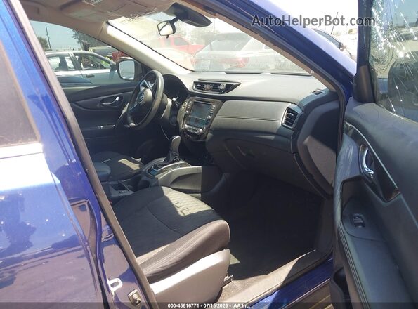 5N1AT2MT1KC788845 2019 NISSAN ROGUE Blue Widok wnętrza z przodu