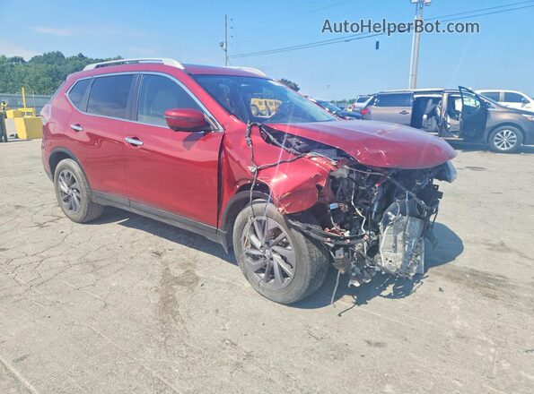 5N1AT2MT2GC776114 2016 NISSAN ROGUE Красный Передняя правая четверть