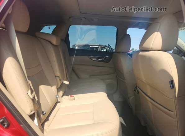 5N1AT2MT2GC776114 2016 NISSAN ROGUE Красный Вид задней части салона
