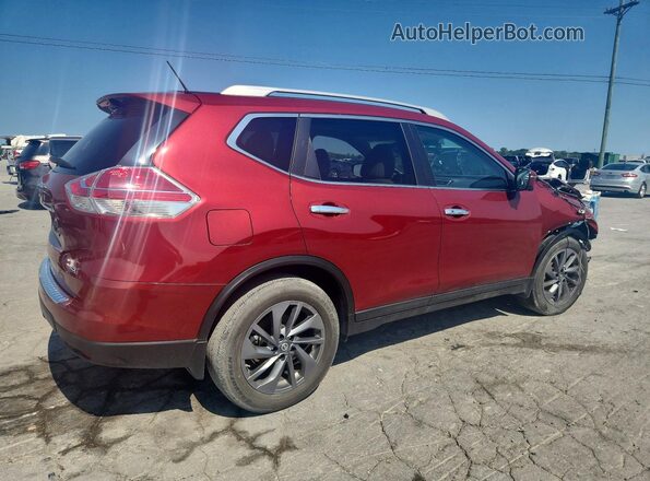 5N1AT2MT2GC776114 2016 NISSAN ROGUE Красный Задняя правая четверть