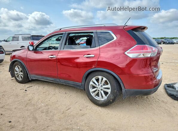 5N1AT2MT2GC797187 2016 NISSAN ROGUE Maroon Rear left