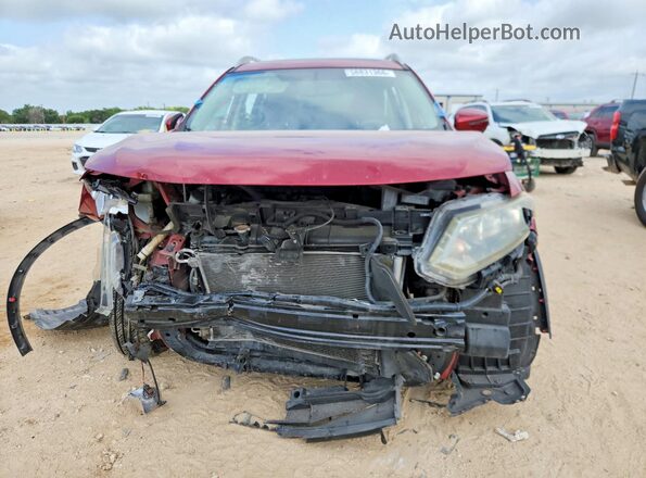 5N1AT2MT2GC797187 2016 NISSAN ROGUE Maroon Front view