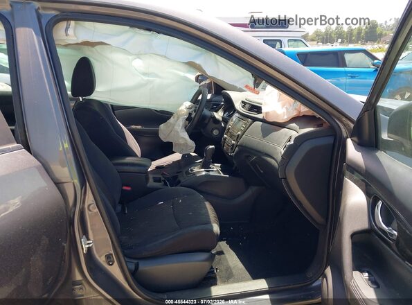 5N1AT2MT2HC824969 2017 NISSAN ROGUE Gray Widok wnętrza z przodu