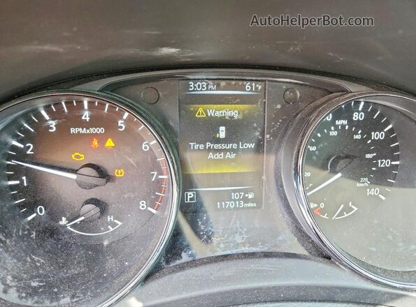 5N1AT2MT2HC883701 2017 NISSAN ROGUE Charcoal Вид щитка приладів