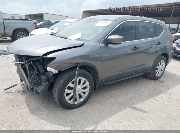 5N1AT2MT2JC716244 2018 NISSAN ROGUE Gray წინა მარცხენა ხედი სამი მეოთხედიდან