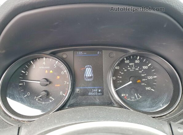 5N1AT2MT2JC726126 2018 NISSAN ROGUE Gray ხელსაწყოთა პანელის ხედი