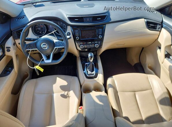 5N1AT2MT2KC705925 2019 NISSAN ROGUE Белый Вид панели приборов