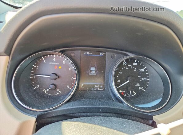 5N1AT2MT2KC705925 2019 NISSAN ROGUE Белый Вид щитка приборов