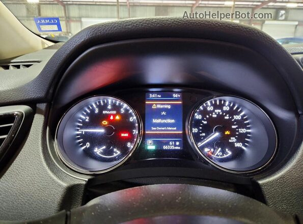 5N1AT2MT2KC814191 2019 NISSAN ROGUE Белый Вид щитка приборов