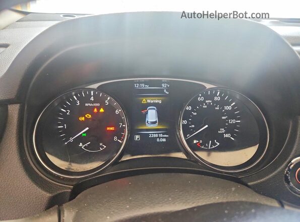5N1AT2MT3GC745888 2016 NISSAN ROGUE Серебряный Вид щитка приборов