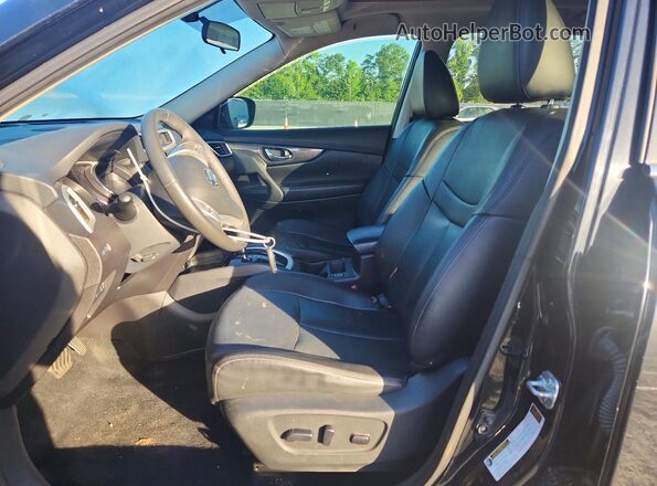 5N1AT2MT3GC791818 2016 NISSAN ROGUE Black წინა სალონის ხედი