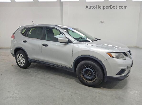 5N1AT2MT3GC795755 2016 NISSAN ROGUE Серебряный Передняя правая четверть