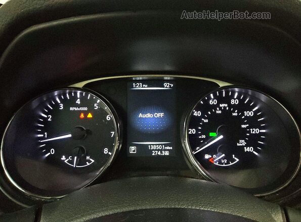 5N1AT2MT3GC795755 2016 NISSAN ROGUE Серебряный Вид щитка приборов