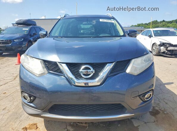 5N1AT2MT3GC915182 2016 NISSAN ROGUE Синий Вид спереди