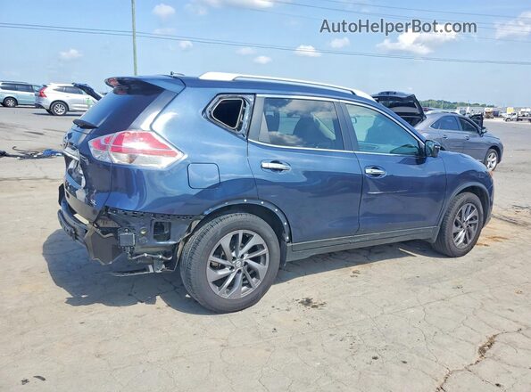 5N1AT2MT3GC915182 2016 NISSAN ROGUE Синий Задняя правая четверть