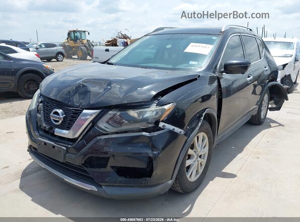 5N1AT2MT3HC752650 2017 NISSAN ROGUE Black Առջևի ձախ երեք քառորդ տեսարան