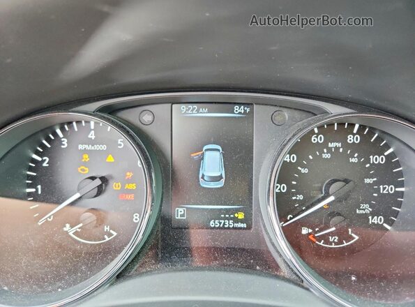 5N1AT2MT3HC864736 2017 NISSAN ROGUE Серый Вид щитка приборов