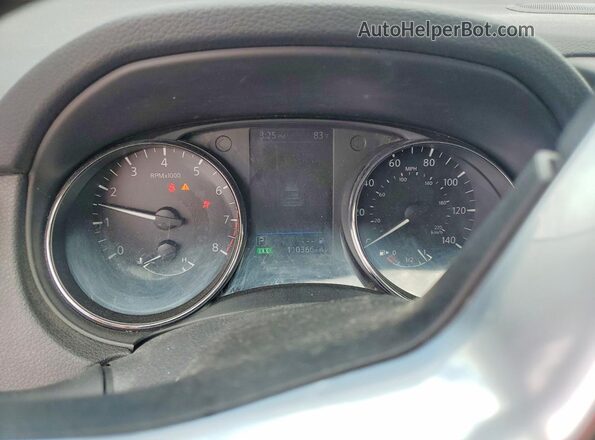 5N1AT2MT3KC700992 2019 NISSAN ROGUE Blue Instrument cluster view