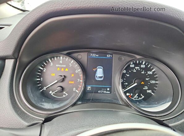 5N1AT2MT3KC793691 2019 NISSAN ROGUE White Instrument cluster view