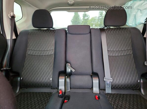 5N1AT2MT3KC793691 2019 NISSAN ROGUE White Rear seats view