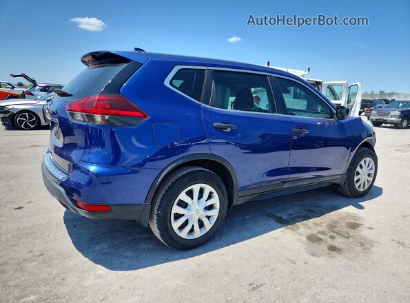 5N1AT2MT3KC818654 2019 NISSAN ROGUE Синий Задняя правая четверть
