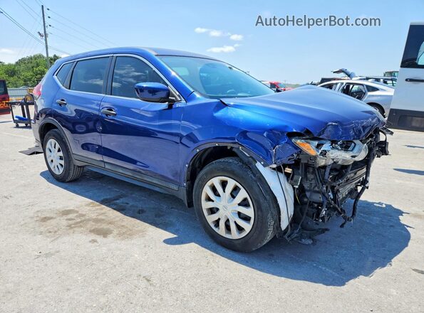 5N1AT2MT3KC818654 2019 NISSAN ROGUE Синий Передняя правая четверть