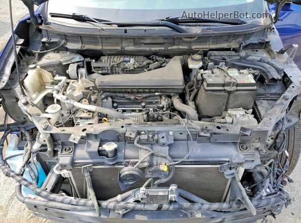5N1AT2MT3KC821277 2019 NISSAN ROGUE Blue Vista del compartimento del motor