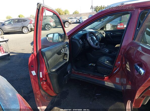 5N1AT2MT4GC731126 2016 NISSAN ROGUE Burgundy Вид салону спереду
