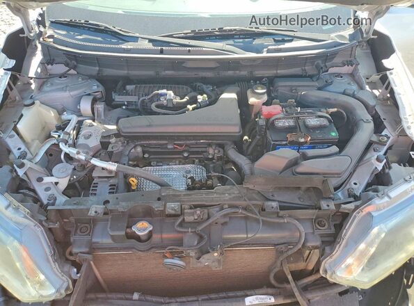 5N1AT2MT4GC843070 2016 NISSAN ROGUE Silver Vista del compartimento del motor